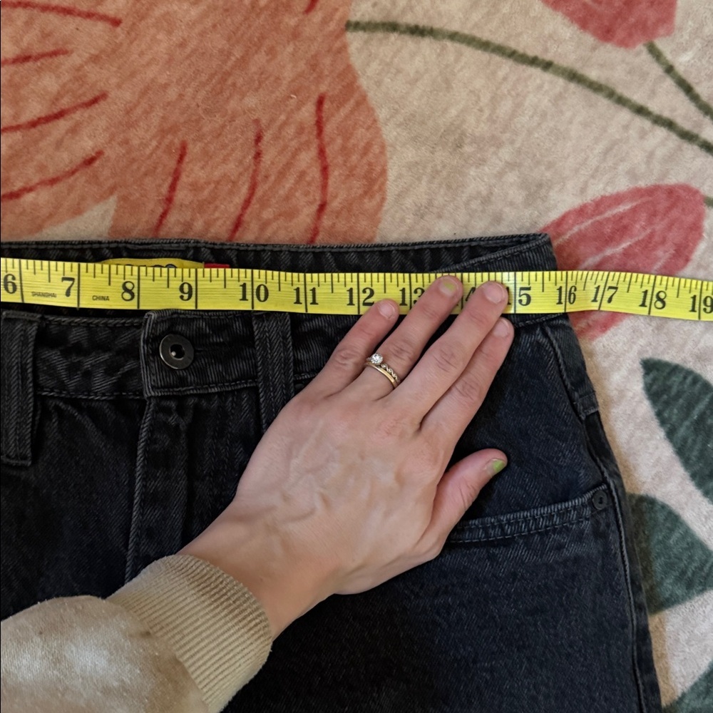 Empyre Black Relaxed Ultra Baggy Wash Skate Jeans Size 28 Inseam 25 - Picture 5 of 8